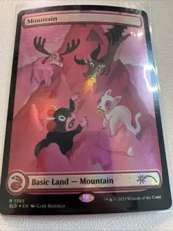 Mountain 1385 - Foil English Secret Lair MTG Magic - Image 1