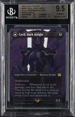 2025 MTG: FF SURGE FOIL CECIL, DARK KNIGHT; CECIL, REDEEMED PALADIN BGS 9.5 - Image 1