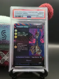 Summon: Anima (Borderless Foil) - #364 - Final Fantasy - PSA 10 - Image 1
