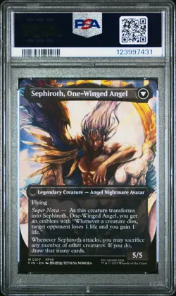 2025 MTG FF SEPHIROTH, FABLED SOLDIER/SEPHIROTH, ONE-WINGED ANGEL PSA 10 - Image 2