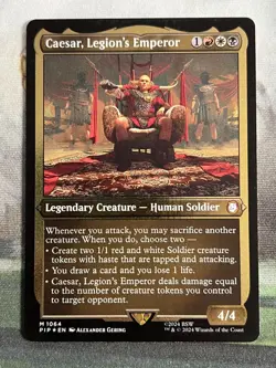 Caesar, Legion's Emperor (Display Commander) - Thick Stock Fallout MTG - Image 1