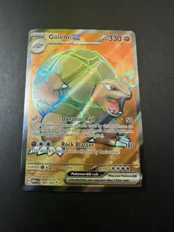 Golem EX 189/165 English Ultra Rare Pokemon Scarlet & Violet 151 NM - Image 1