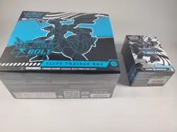 Pokemon TCG SCARLET&VIOLET BLACK BOLT ETB + Booster Bundle 6 Pks Sealed - Image 1