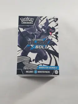 Pokemon TCG SCARLET&VIOLET BLACK BOLT ETB + Booster Bundle 6 Pks Sealed - Image 2