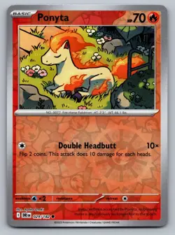 Pokemon TCG SV10: Destined Rivals Ponyta 029/182 Reverse Holo - Image 1