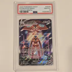 2023 Pokemon SWSH Crown Zenith Deoxys VSTAR Galarian Gallery #GG45/GG70 PSA 10 - Image 1