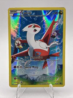 Latias XY78 2015 Pokemon Full Art Black Star Holo Promo XY MP - Image 1