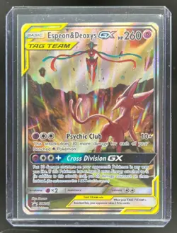 2016-19 Pokemon SM Black Star Promos Espeon & Deoxys Tag Team #SM240 - Image 1
