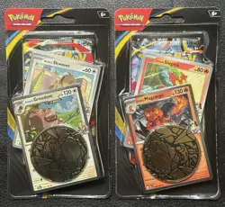 Pokemon TCG: Phantasmal Flames Checklane Blister Set of 2 - Magcargo + Greedent - Image 1