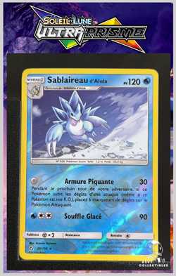 Carte Pokemon Sablaireau d'Alola 28/156 Rare Reverse SL5 Ultra Prisme FR - Image 1