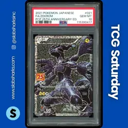 2021 POKEMON JAPANESE 25TH ANNIVERSARY COLLECTION #011/025 ZEKROM FA PSA 10 - Image 1