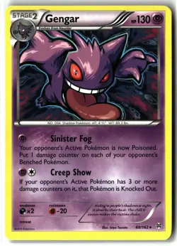 Gengar ⭐ 60/162 Holo Rare BREAKthrough 2015 Pokemon MP - Image 1
