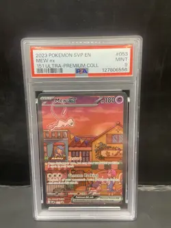 2023 Pokemon SVP EN-SV Promo 151 Ultra Premium Collection #053 Mew EX PSA 9 - Image 1