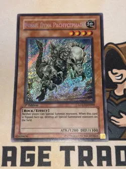 Fossil Dyna Pachycephalo 1st Edition Secret Rare LODT-EN099 Yu-Gi-Oh! LP - Image 2