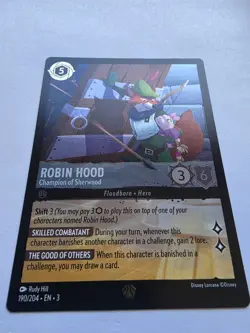 Disney Lorcana - Robin Hood Champion of Sherwood - LP - 190/204 - Foil Legendary - Image 2