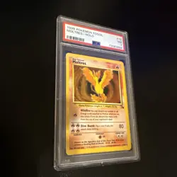 1999 Pokemon Fossil Moltres Holo PSA 7 #12 – Vintage WOTC Rare Card NM - Image 2