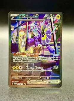 Pokemon TCG Miraidon EX Scarlet & Violet Base Set Card 244/198 Sir NM Condition - Image 1