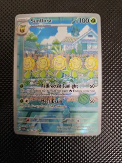 Pokemon TCG Sunflora Illustration Rare Card 169/167 Twilight Masquerade NM - Image 1