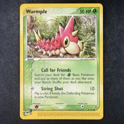 Pokemon TCG Wurmple 81/97 EX Dragon Regular Non Holo Common Card - Image 1