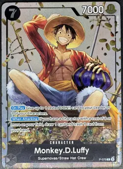 One Piece Monkey.D.Luffy (Tin Pack Set Vol. 2) P-075 - Promotion Card - Image 1