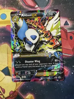Pokemon TCG M Absol-EX XY XY63 Holo Promo Card LP - Image 1
