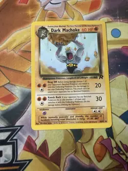 Pokemon Card Dark Machoke Team Rocket 1st Edition Uncommon 40/82 Near Mint - Image 1