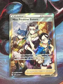 Pokemon TCG Miss Fortune Sisters 194/196 Ultra Rare Lost Origin Raw Card - Image 1
