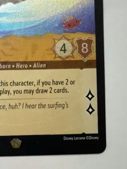 Stitch - Carefree Surfer 21/204 The First Chapter Cold Foil Card - Image 2