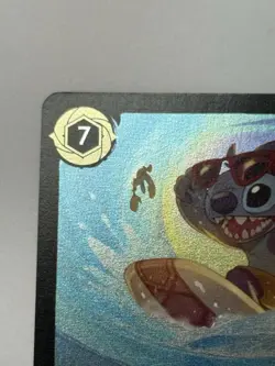 Stitch - Carefree Surfer 21/204 The First Chapter Cold Foil Card - Image 4