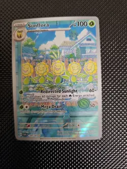 Pokemon TCG Sunflora Illustration Rare Card 169/167 Twilight Masquerade NM - Image 1