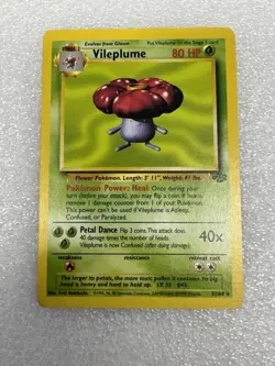 1999 Pokemon VILEPLUME Jungle Set Rare NON HOLO Card 31/64 - Image 1