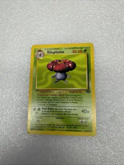 1999 Pokemon VILEPLUME Jungle Set Rare NON HOLO Card 31/64 - Image 4