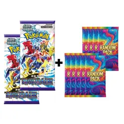 11x (2 Raging Surf + 9 Random) Pokemon Card TCG Booster Pack Lot Sealed Korean - Image 1