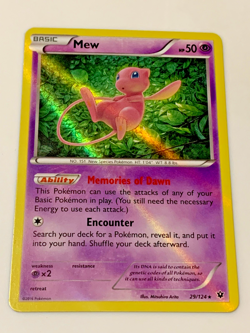 Mew 29/124 Holo Card Pokemon TCG Rare Lightly Played /LP - Image 1