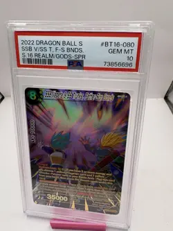 PSA 10 SSB Vegeta & SS Trunks, Father son bonds BT16-080 SPR Dragonball Super - Image 1