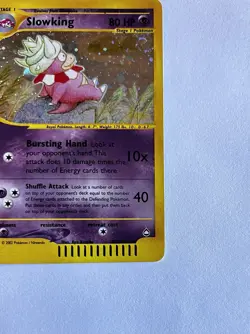 Slowking H22/H32 Holo Rare Swirl Aquapolis Pokemon Card WOTC 2002 Pokemon TCG ✨ - Image 3