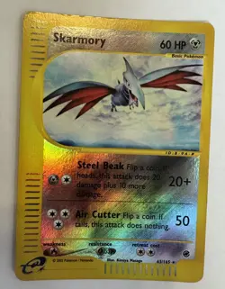 Skarmory 63/165 - 2002 Pokemon Expedition Reverse Holo Pokemon Card - Image 1