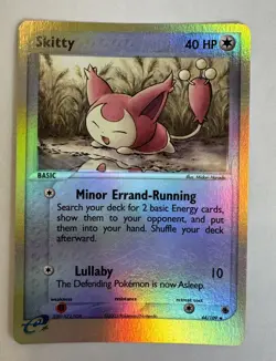 Skitty 44/109 2003 EX Ruby & Sapphire Pokemon Card Nintendo Reverse Holo - Image 1