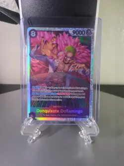 Donquixote Doflamingo OP10-071 Royal Blood Foil One Piece Tcg W/ Bonus Card - Image 1