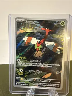 Pokemon TCG Yanma Card Destined Rivals Series 183/182 Illustration Rare Holo - Image 1