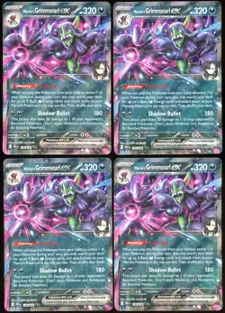 Marnie's Grimmsnarl ex 136/182 Destined Rivals - 4 Card Lot - Image 1