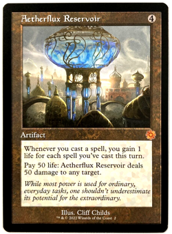 MTG Aetherflux Reservoir The Brothers' War Retro Artifacts 2 NM Mythic - Image 1
