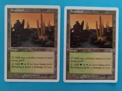 🌄2X Brushland🌄 7th Edition Vintage MTG | NM/Unplayed! | Actual pics!!! - Image 1