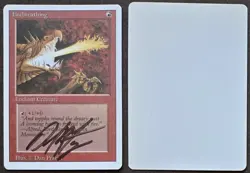 Signed MtG Magic Dan Frazier Artist Proof _ Revised _ FIREBREATHING _VHTF 1/100! - Image 1