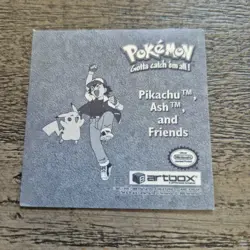 Vintage 1999 Artbox Pokemon Pikachu Ash Friends Series 1 Sticker No. Pr 25 Holo - Image 2