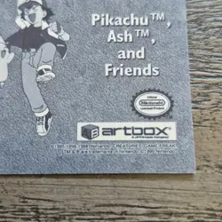 Vintage 1999 Artbox Pokemon Pikachu Ash Friends Series 1 Sticker No. Pr 25 Holo - Image 3