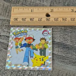 Vintage 1999 Artbox Pokemon Pikachu Ash Friends Series 1 Sticker No. Pr 25 Holo - Image 5