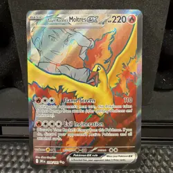 Team Rocket's Moltres ex Holo 208/182 Pokemon SV10: Destined Rivals - Image 1