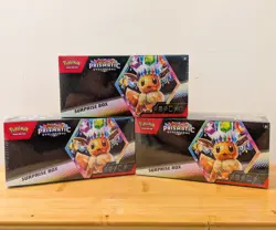 Pokemon TCG Scarlet & Violet Prismatic Evolutions Surprise Box - SEALED x 3 - Image 1