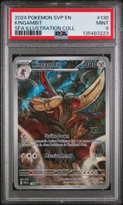2024 POKEMON SVP PROMO ILLUSTRATION COLLECTION #130 KINGAMBIT PSA 9 - Image 1